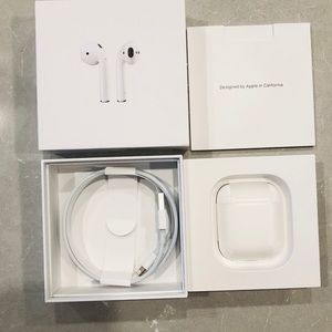 Brand new AirPods with charging case